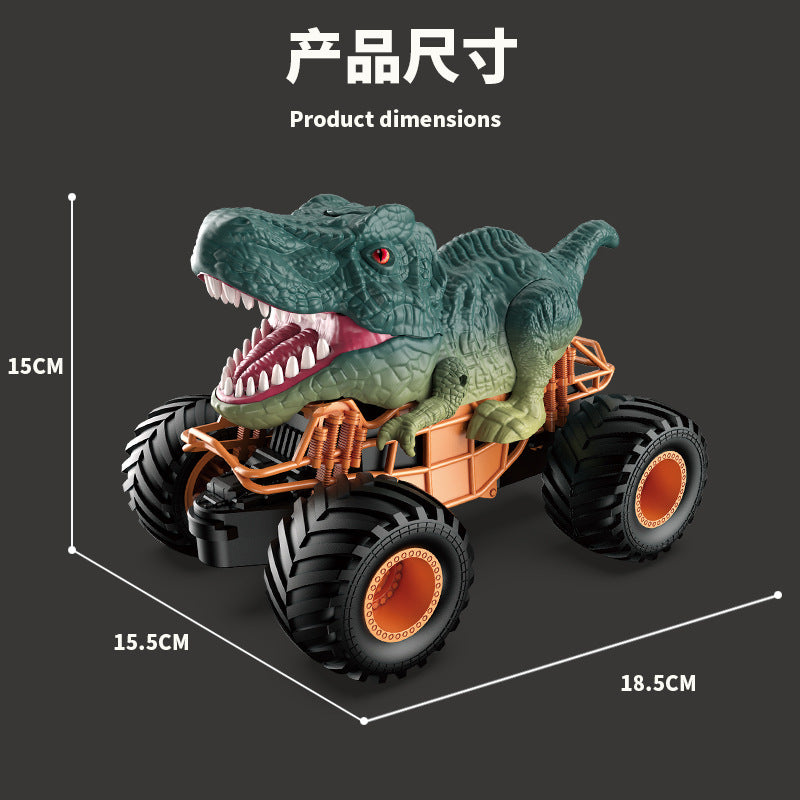 Cross-border children's toys 1:20 spray dinosaur remote control off-road vehicle Triceratops Tyrannosaurus Rex climbing monster truck wholesale - image 4