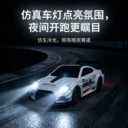 Mini desktop drift remote control car for children 1:64 alloy toy racing car four-wheel drive sports car model for boys - image 3
