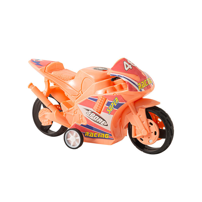 Cartoon pull-back motorcycle parent-child interactive toy for children and toddlers, wholesale supply for street stalls and night markets - image 5