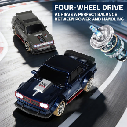Cross-border best-selling remote control car 1:64 full-scale with gyroscope RC drift racing car desktop mini toy car model - image 3
