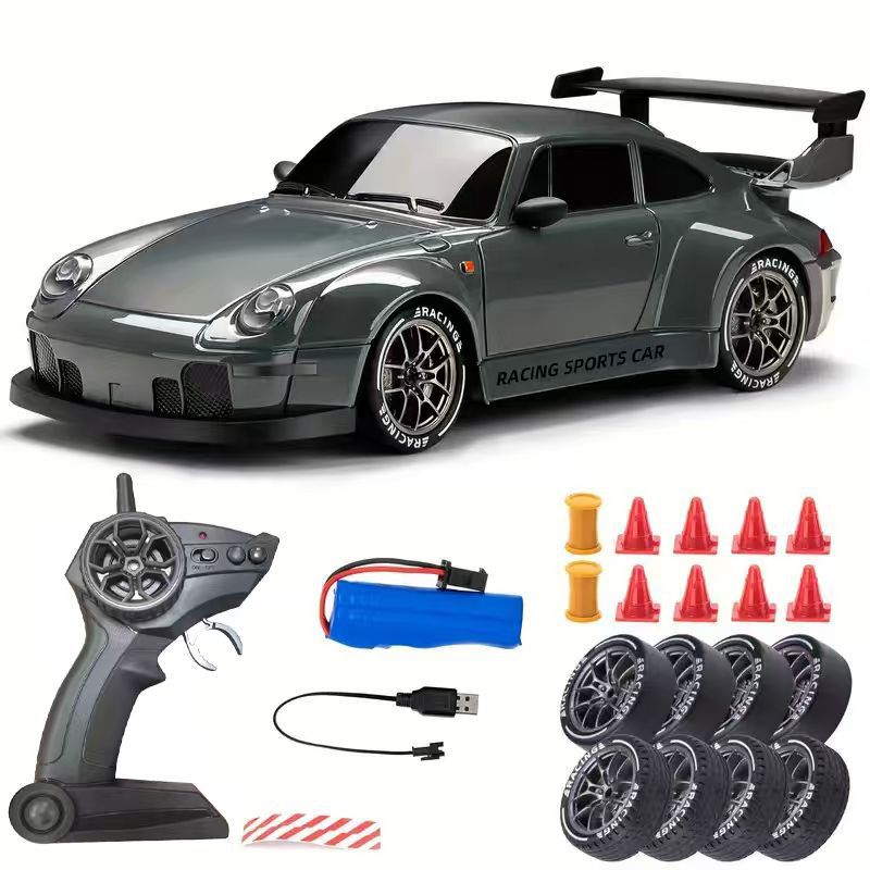 Cross-border 1:24 RC remote control car in haze blue, professional racing car, four-wheel drive drift remote control car toy, TK hot-selling product - image 1