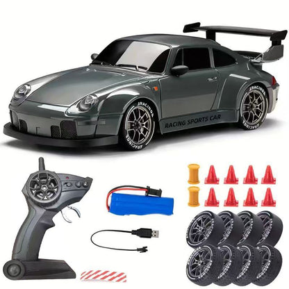 Cross-border 1:24 RC remote control car in haze blue, professional racing car, four-wheel drive drift remote control car toy, TK hot-selling product - image 1