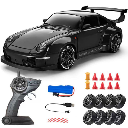 Cross-border 1:24 RC remote control car in haze blue, professional racing car, four-wheel drive drift remote control car toy, TK hot-selling product - image 2