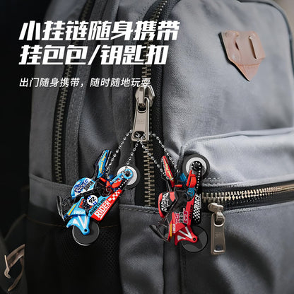 Cross-border inertia flint motorcycle toy for children, cool spark stunt simulation motorcycle model, stress-relief keychain - image 4