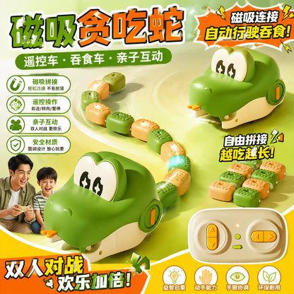 Remote Control Snake Game Toy, Remote Control Car Toy, Children's Educational Game, Electric Magnetic Interactive Toy - image 1