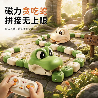 Remote Control Snake Game Toy, Remote Control Car Toy, Children's Educational Game, Electric Magnetic Interactive Toy - image 2
