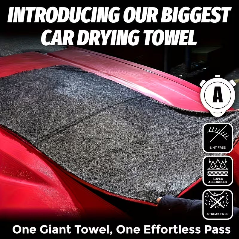 New braided towel for car washing and car detailing, braided car wiping towel, water-absorbent, non-marking, water-collecting towel for car use - image 2