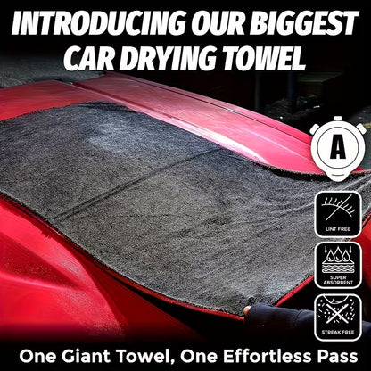 New braided towel for car washing and car detailing, braided car wiping towel, water-absorbent, non-marking, water-collecting towel for car use - image 2
