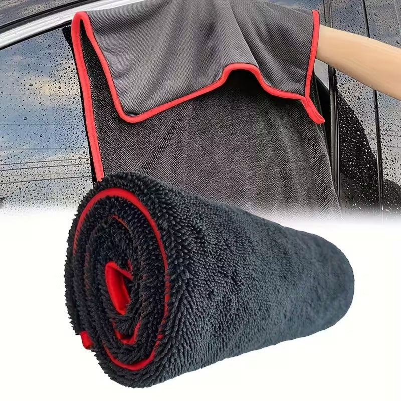 New braided towel for car washing and car detailing, braided car wiping towel, water-absorbent, non-marking, water-collecting towel for car use - image 3