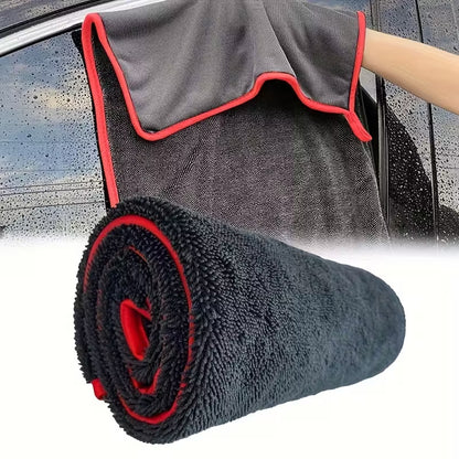 New braided towel for car washing and car detailing, braided car wiping towel, water-absorbent, non-marking, water-collecting towel for car use - image 3