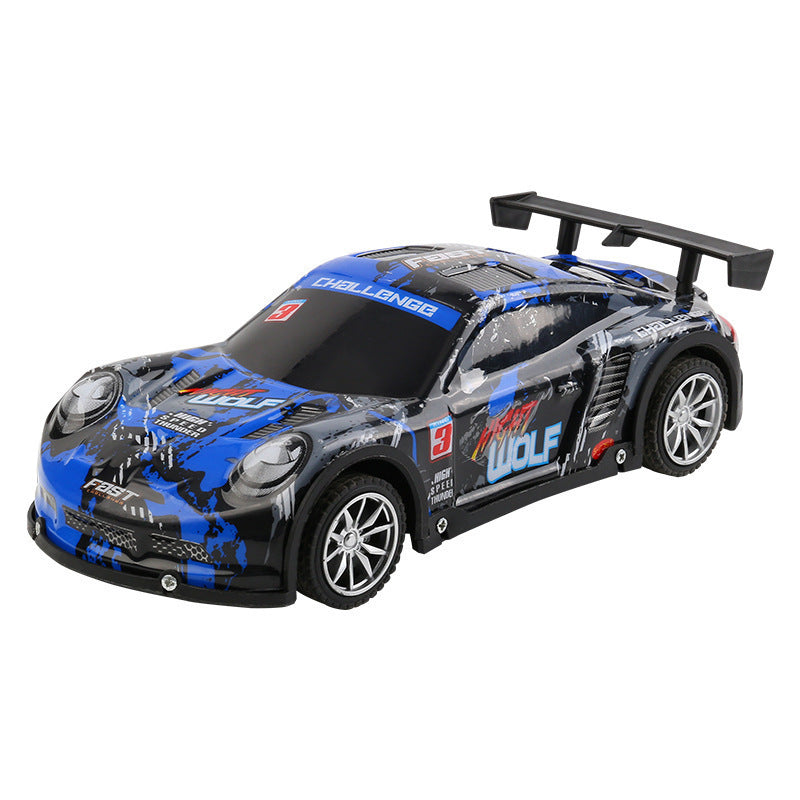 Cross-border photography remote control racing car with PVC body and lights, four-way remote control car, realistic car model, children's remote control car - image 5