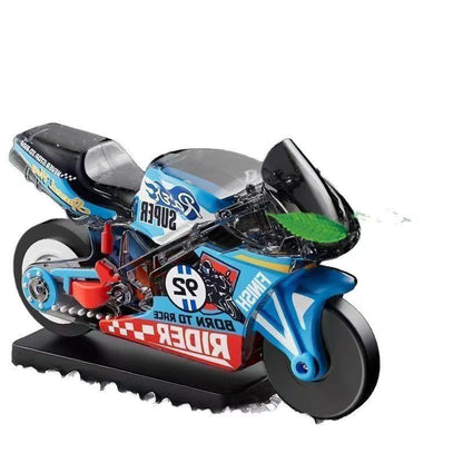 Flint Cool Spark Children's Scooter Racing Motorcycle Inertial Sliding Pull-Back Mini Motorbike Simulation Toy - image 5