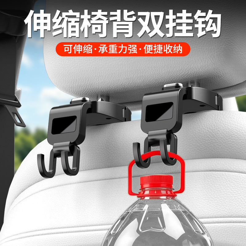 Hidden multifunctional hook for car seat back, creative car hook for rear seats - image 2