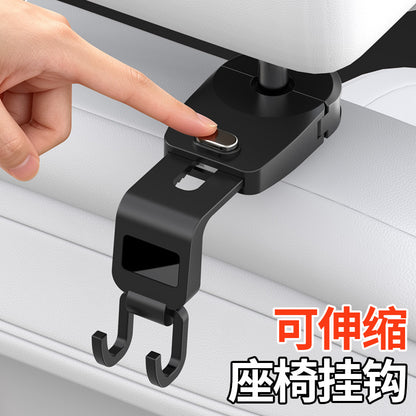 Hidden multifunctional hook for car seat back, creative car hook for rear seats - image 3