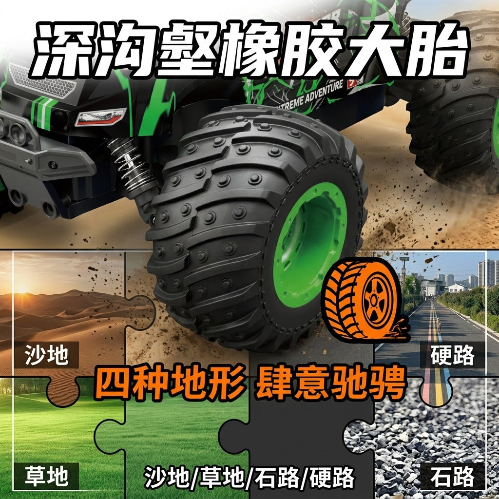 Super large RC four-wheel drive remote control monster truck 2.4G high-frequency high-speed drift all-terrain climbing vehicle for Children's Day - image 4
