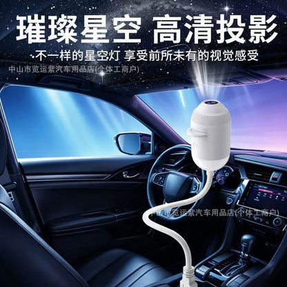 Cross-border popular car USB starry sky projection light, car ambient light, bedroom ambiance galaxy night light - image 3