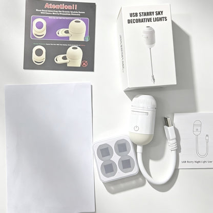 Cross-border popular car USB starry sky projection light, car ambient light, bedroom ambiance galaxy night light - image 4
