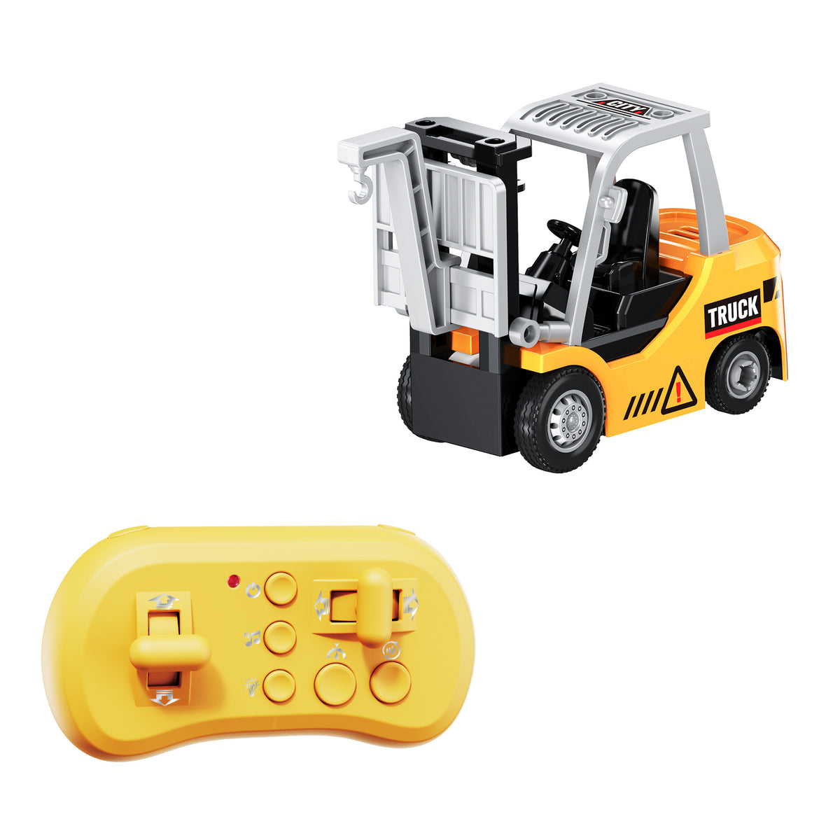 Cross-border remote control mini alloy forklift children's desktop 1:64 crane boy's electric toy construction vehicle wholesale - image 5
