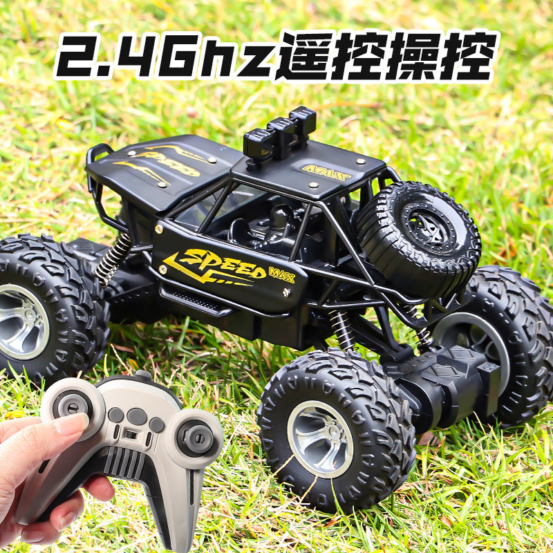 Remote control car 2.4G off-road alloy car cross-border spray climbing car with lights and music remote control car children's toy wholesale - image 4