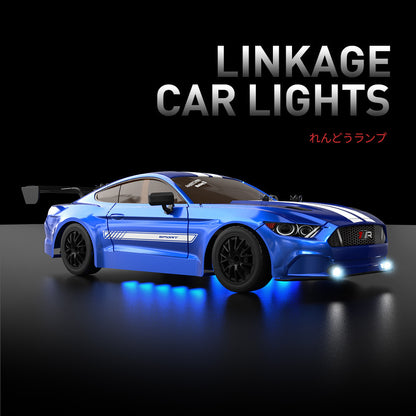 Cross-border remote control drift GTR high-speed four-wheel drive car 1:16 RC model racing car with lights, racing toy for boys - image 1