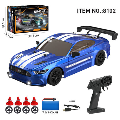 Cross-border remote control drift GTR high-speed four-wheel drive car 1:16 RC model racing car with lights, racing toy for boys - image 5