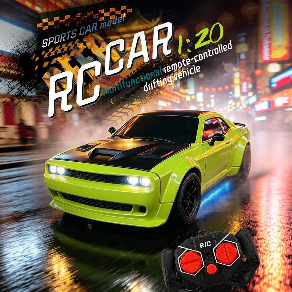 1:20 Remote Control Drift Racing Car Four-Way Charging Light-Up Toy Car Model for Boys Children's Electric Remote Control Car - image 1