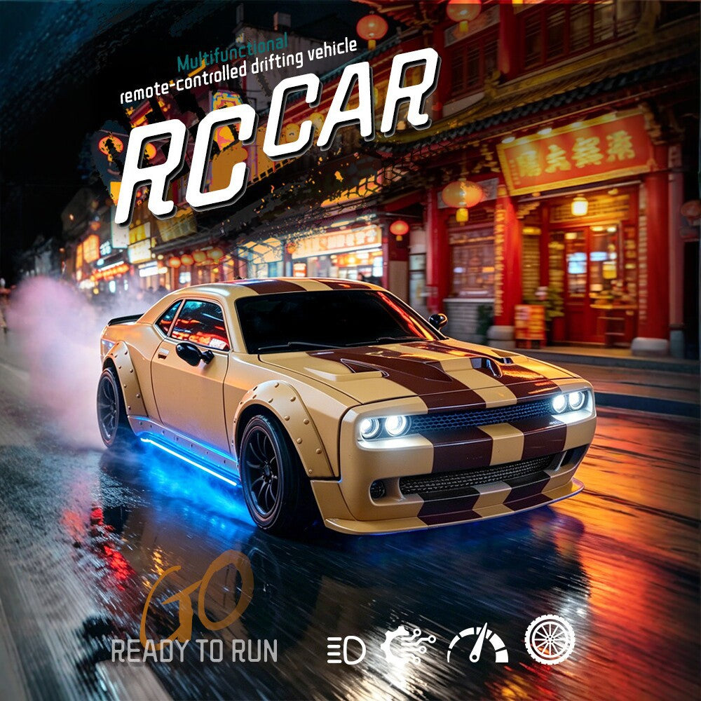 1:20 Remote Control Drift Racing Car Four-Way Charging Light-Up Toy Car Model for Boys Children's Electric Remote Control Car - image 2