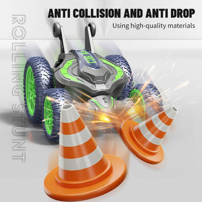 Cross-border remote control stunt car 2.4G remote control car 360-degree flip car transforming rotating light-up rechargeable toy car RC - image 3
