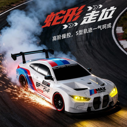 Full-Scale Bmw M4 Gt3 High-Speed Remote Control Car Four-Wheel Drive Drift Children's 911 Model Toy Car for Boys - image 4