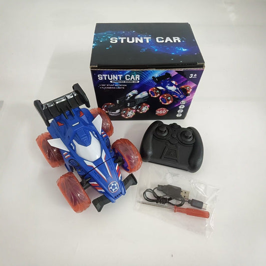 Super cool children's remote control toy car, electric 360-degree stunt rolling and rotating children's toy remote control car - image 1