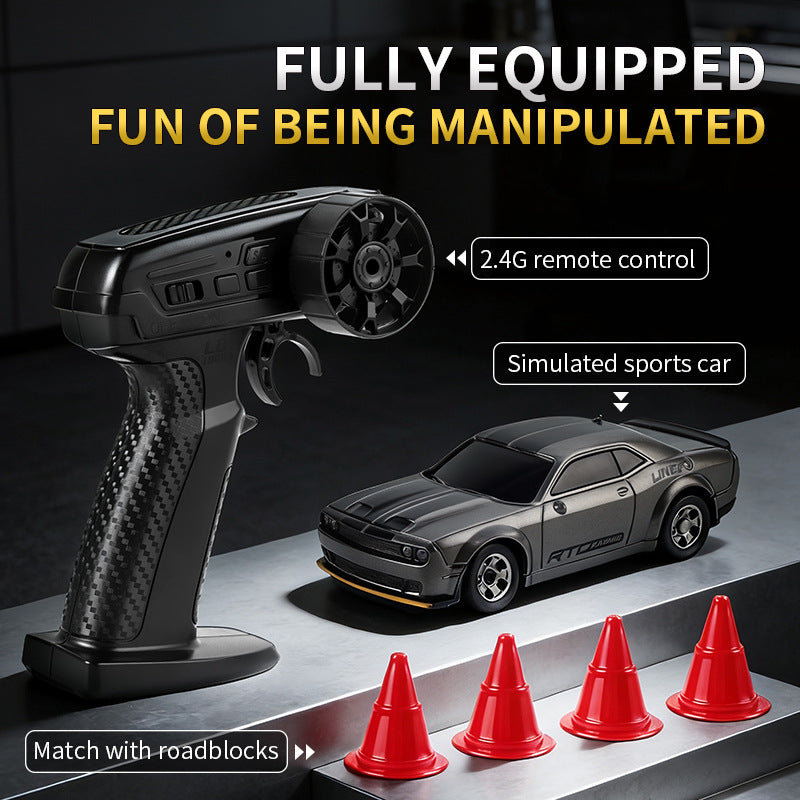 Cross-border RC Mini Desktop Remote Control Car Four-wheel Drive Drift Electric Toy for Boys and Children Racing Model with Lights - image 1