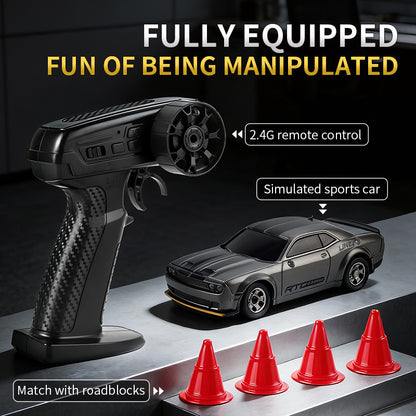 Cross-border RC Mini Desktop Remote Control Car Four-wheel Drive Drift Electric Toy for Boys and Children Racing Model with Lights - image 1