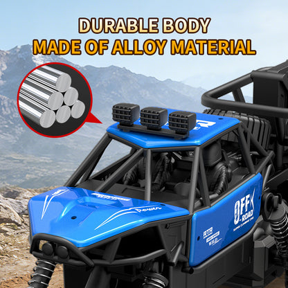 Cross-border alloy climbing remote control car, drift off-road vehicle, two-wheel drive climbing monster truck, remote control racing car, rechargeable toy car - image 3