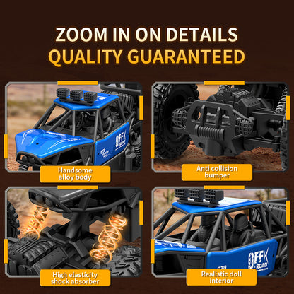 Cross-border alloy climbing remote control car, drift off-road vehicle, two-wheel drive climbing monster truck, remote control racing car, rechargeable toy car - image 4