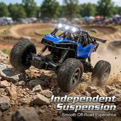 Cross-border alloy climbing remote control car, drift off-road vehicle, two-wheel drive climbing monster truck, remote control racing car, rechargeable toy car - image 1