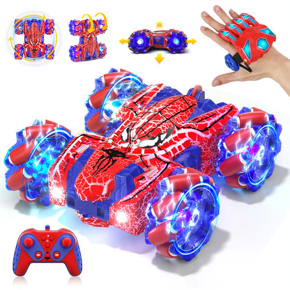 Cross-border foreign trade gesture-controlled remote control car, double-sided stunt rolling drift racing four-wheel drive off-road toy car - image 5