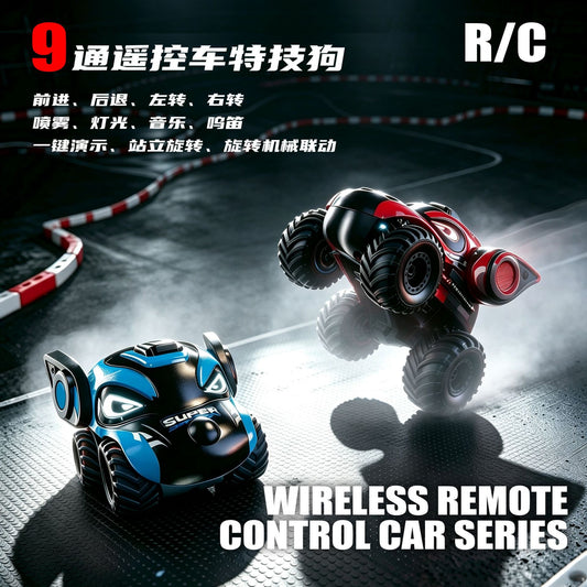 Cross-border 2.4G Stunt RC Drift Remote Control Car, Spray Charging Model, Bigfoot Climbing Remote Control Car for Boys - image 1