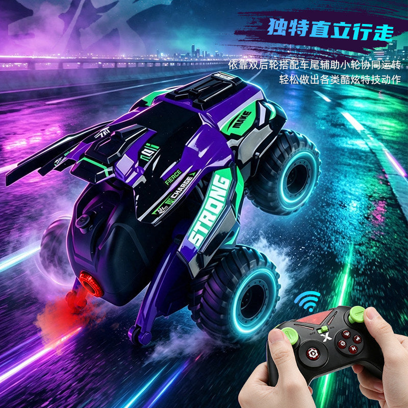 Cross-border 2.4G Stunt RC Drift Remote Control Car, Spray Charging Model, Bigfoot Climbing Remote Control Car for Boys - image 2