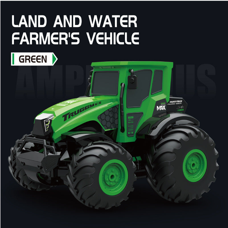 Full-scale amphibious farmer remote control car, four-wheel drive off-road climbing simulation model car, racing car for children and boys - image 4
