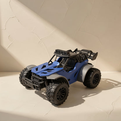 Alloy remote-control racing car with lights, described for racing, drifting, climbing, and off-road driving - view 3