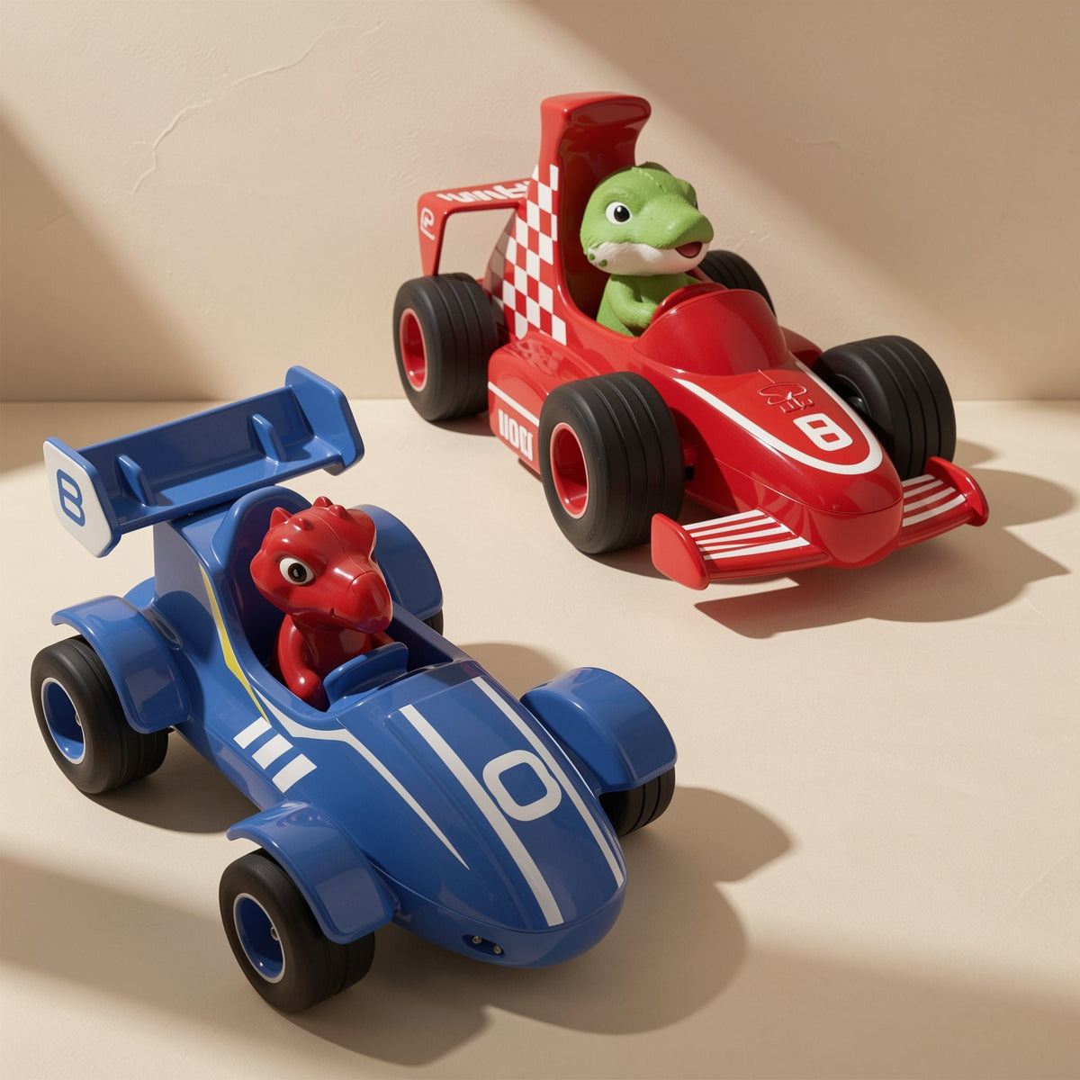 Cartoon dinosaur 2.4G four-channel stunt remote-control car