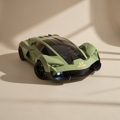Plastic RC racing car with lights, four-wheel drive and drift functionality - view 4