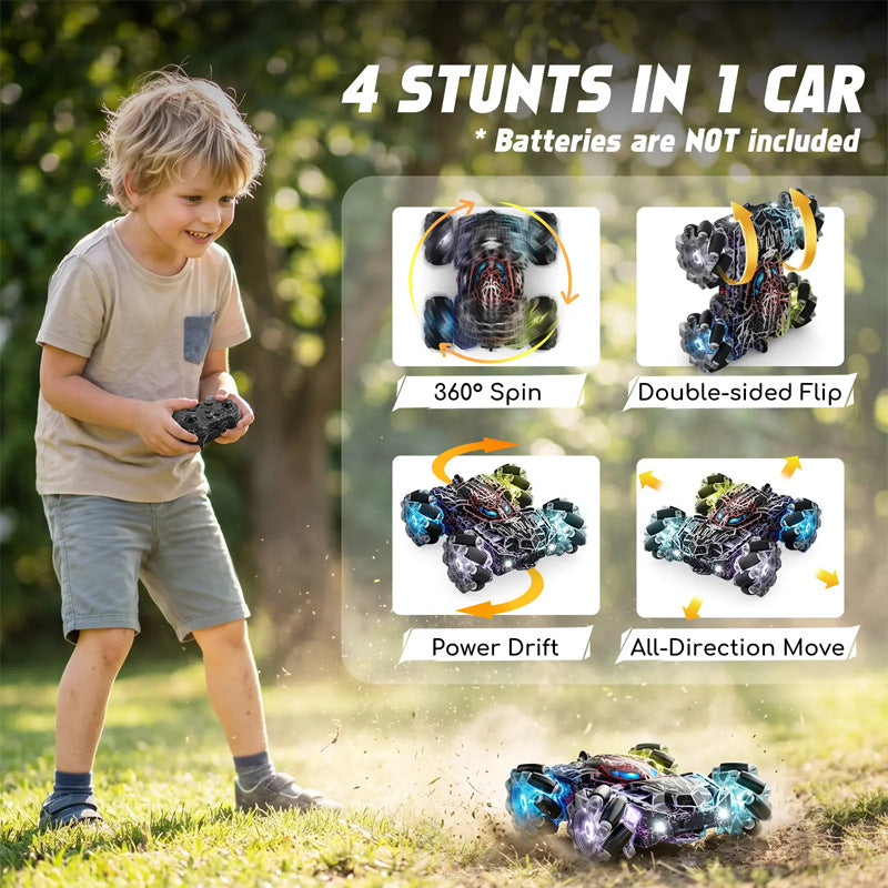 Popular foreign trade product: Gesture-controlled remote control car, double-sided stunt rolling drift racing four-wheel drive off-road toy car - image 4