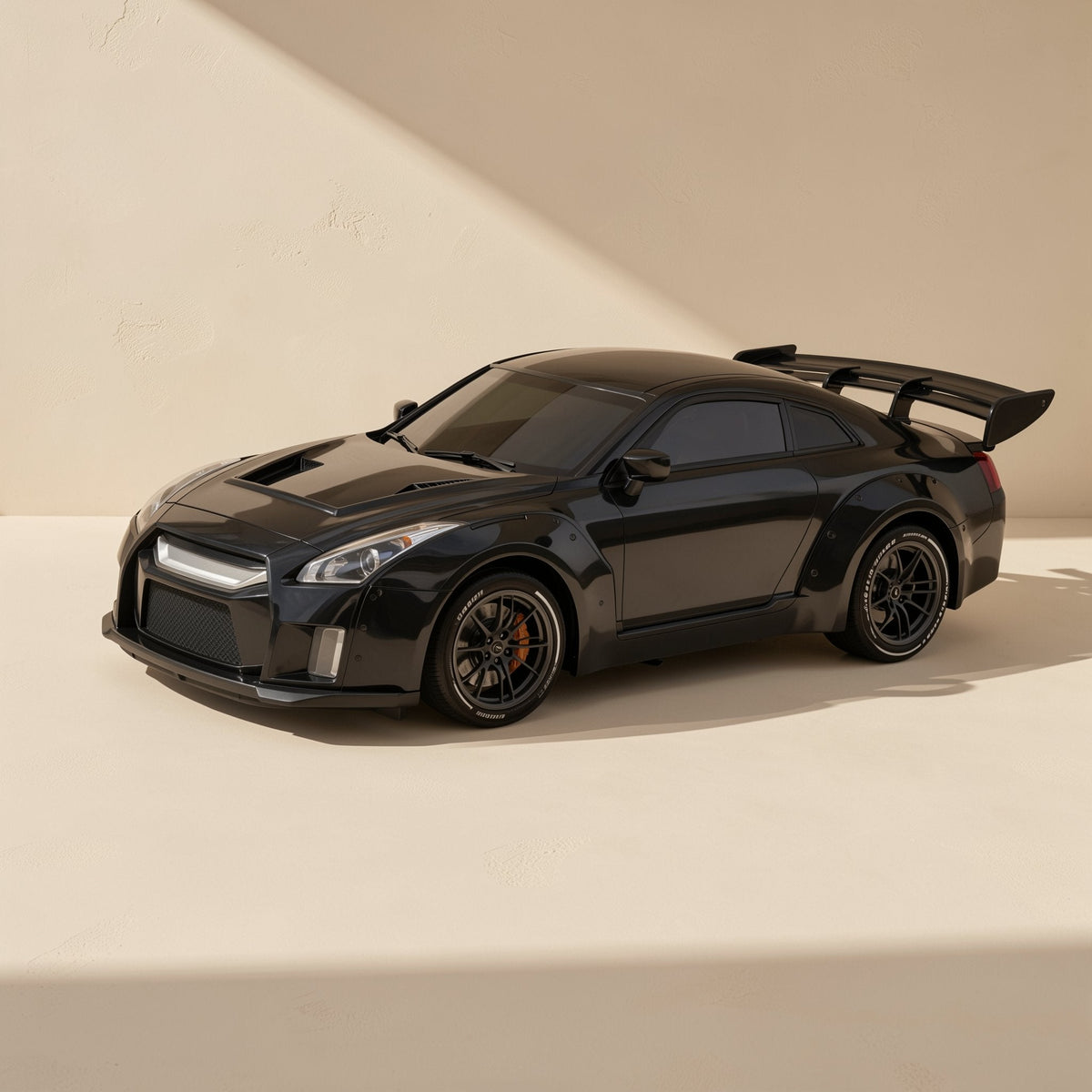 1:24-scale plastic four-wheel-drive remote-control drift car with handheld controller