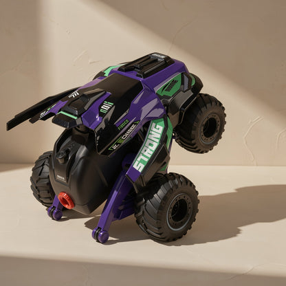 Plastic 4WD RC stunt car with spray feature and 2.4G wireless remote control - view 2