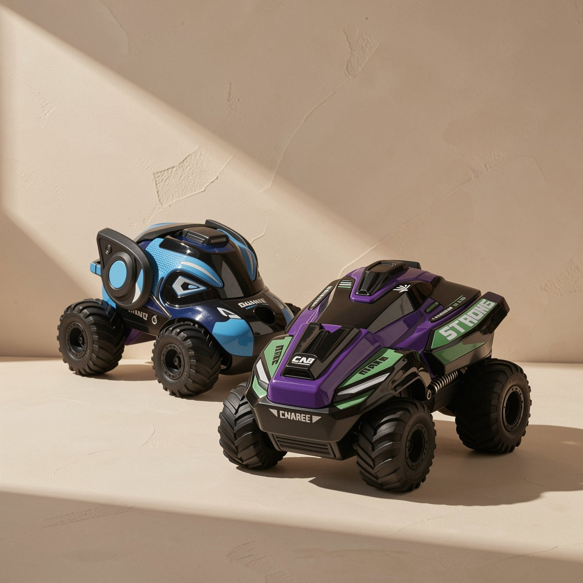 Plastic 4WD RC stunt car with spray feature and 2.4G wireless remote control - view 3