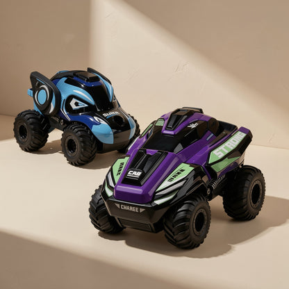 Plastic 4WD RC stunt car with spray feature and 2.4G wireless remote control - view 5
