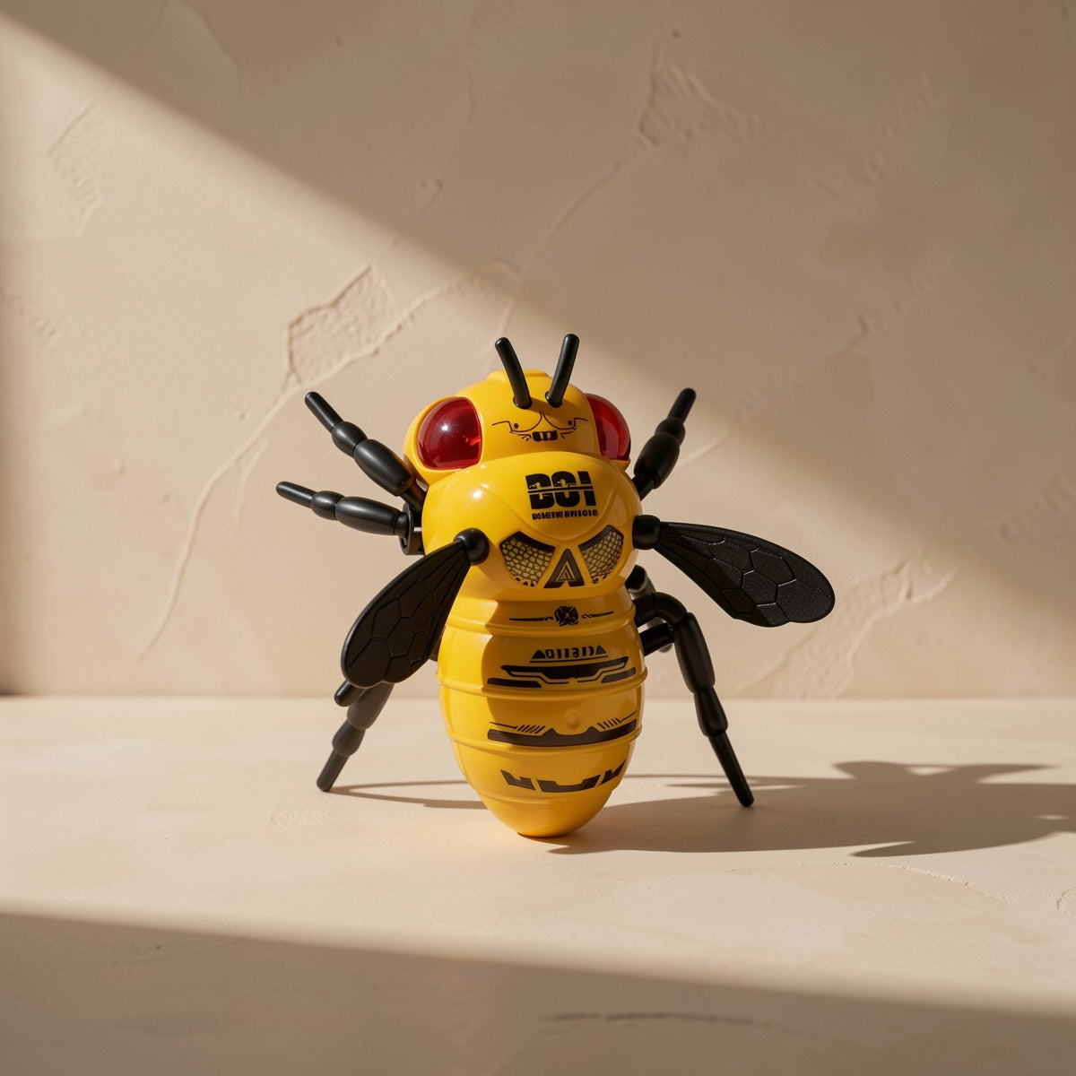 ABS bee-inspired animal toy car with handheld remote control and lights - view 3
