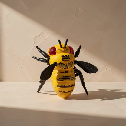ABS bee-inspired animal toy car with handheld remote control and lights - view 3