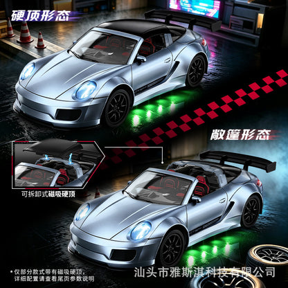 Cross-border new product: 1:24 drift remote control car, magnetic suction convertible drift racing car, proportional speed control, lights, children's toy car - image 3